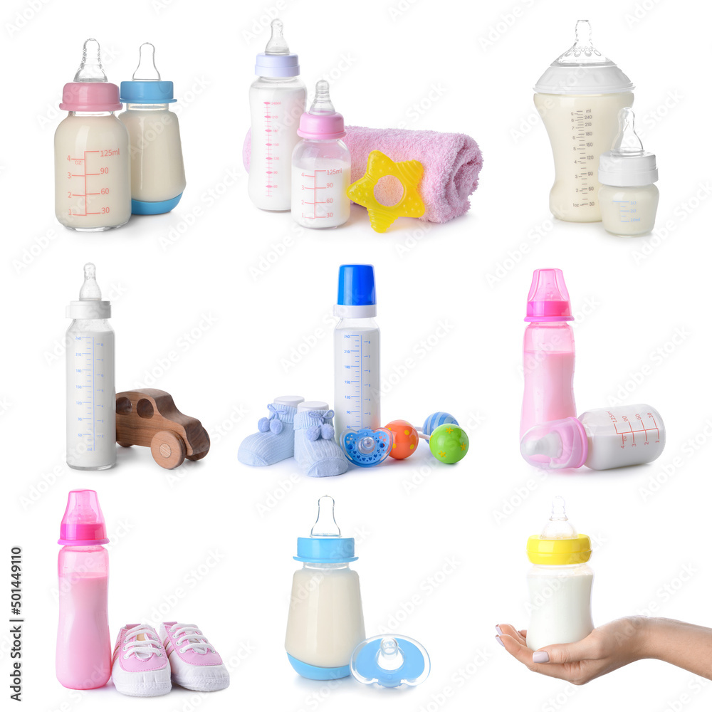 白色隔离婴儿奶瓶及配件套装