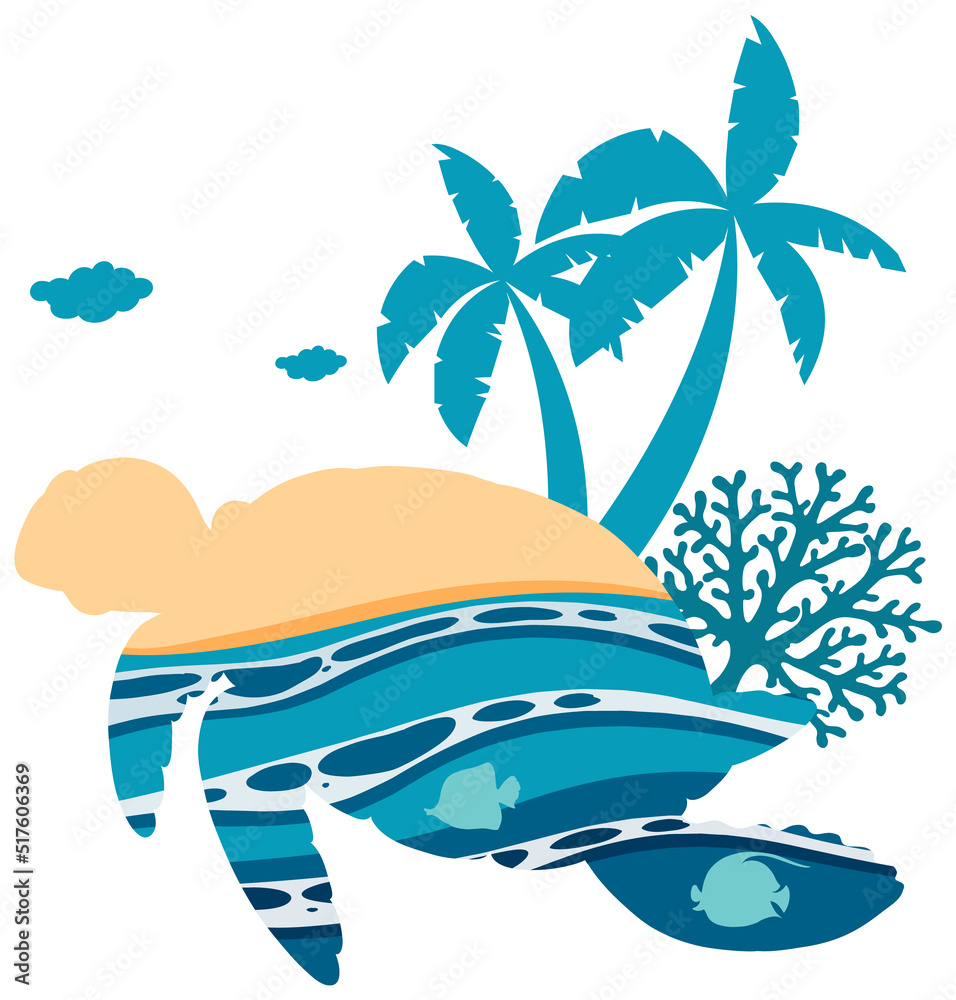 海龟形海洋