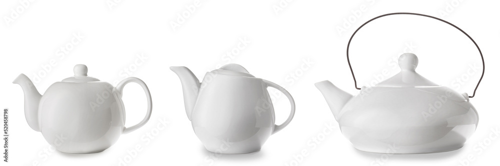 白色隔离茶壶组