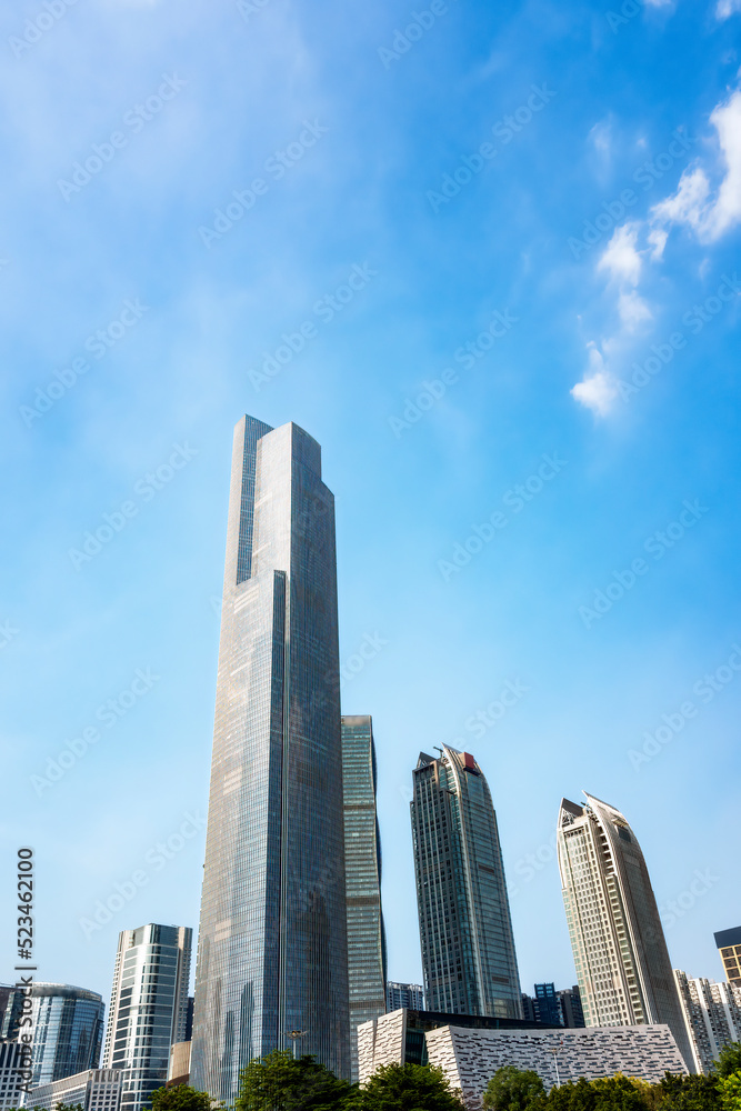 广州珠江新城金融中心街景