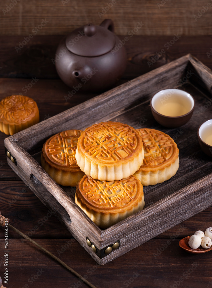 中国传统节日中秋美食月饼