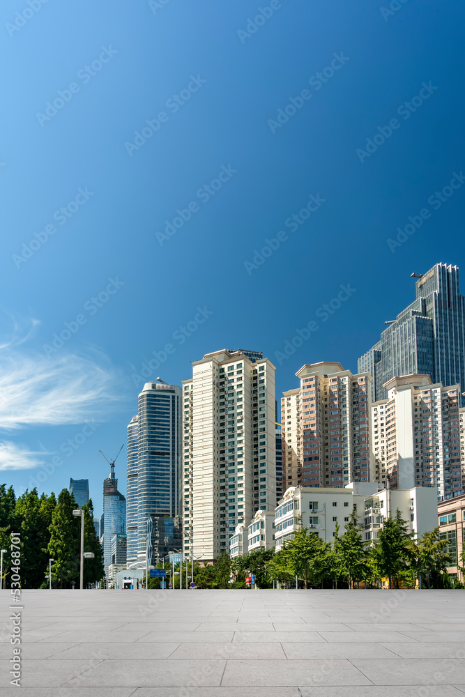 中国青岛现代城市建筑景观