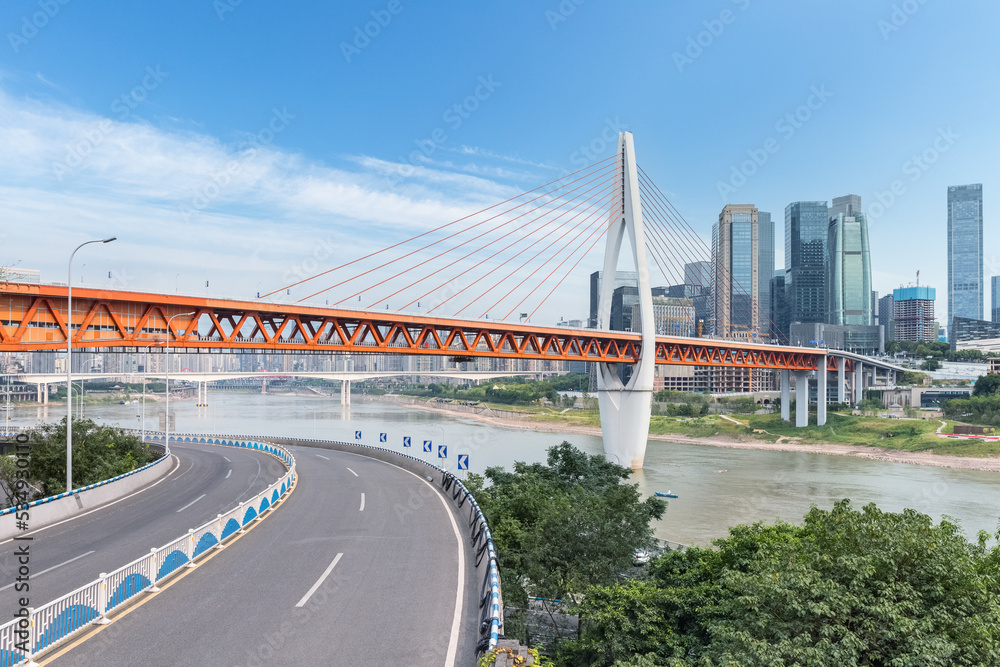 嘉陵江大桥重庆城市景观