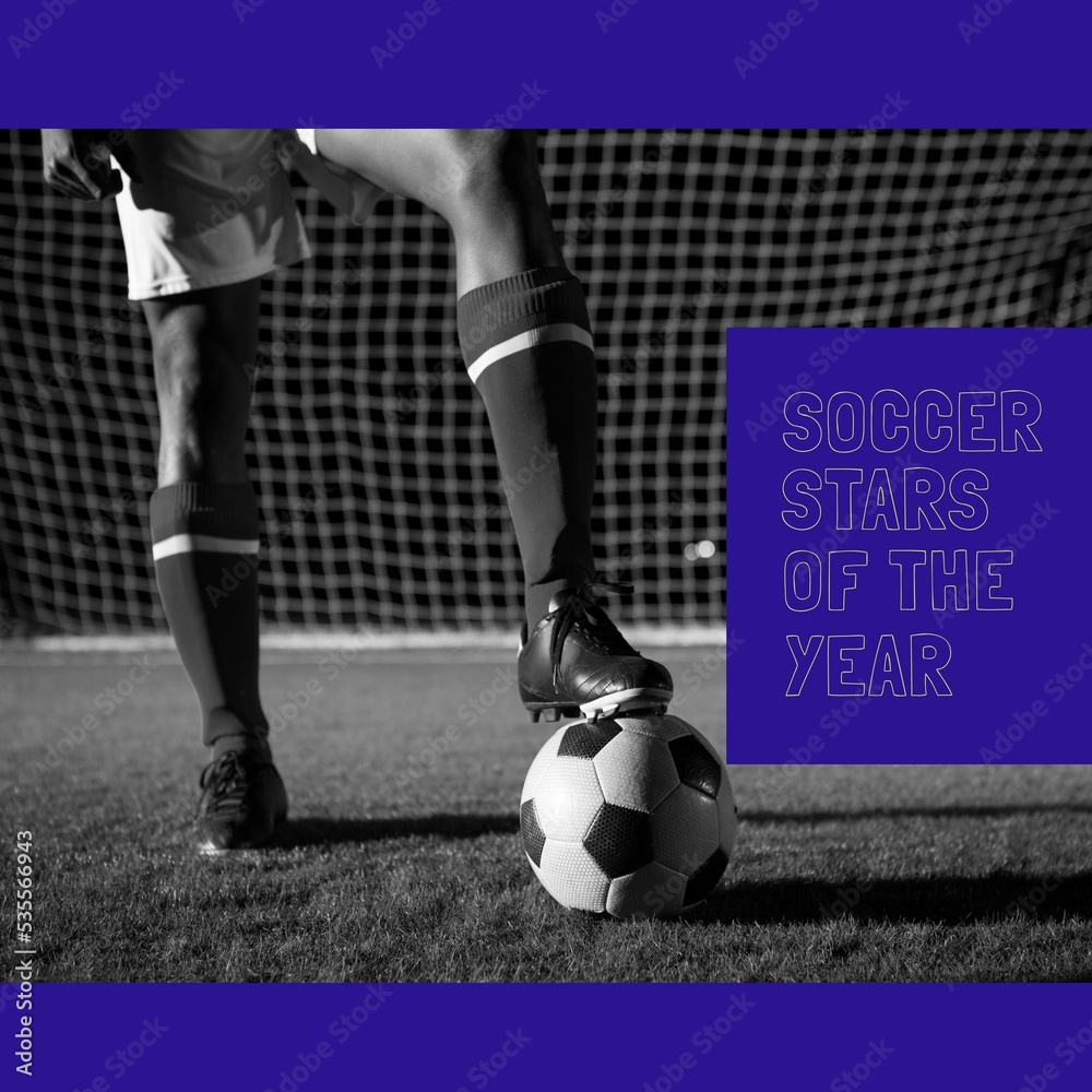年度足球明星作文——足球运动员黑白腿上的文字