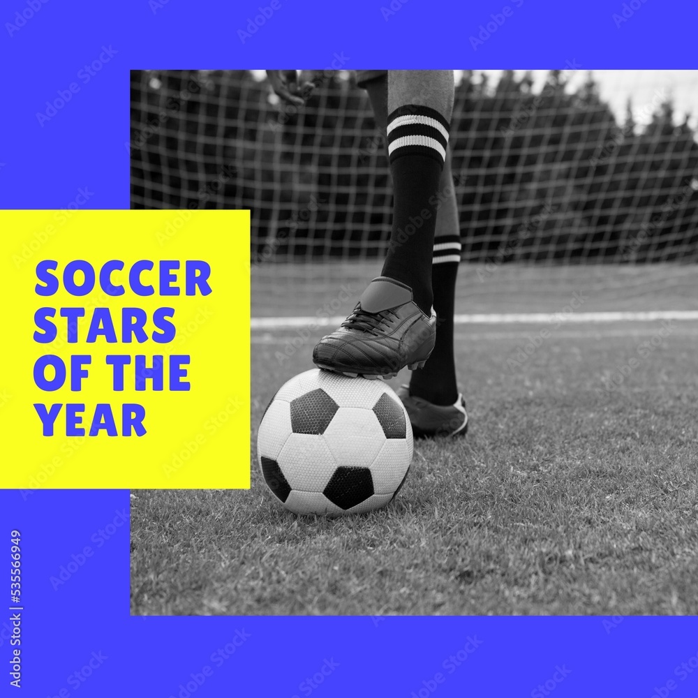 年度足球明星作文——足球运动员黑白腿上的文字