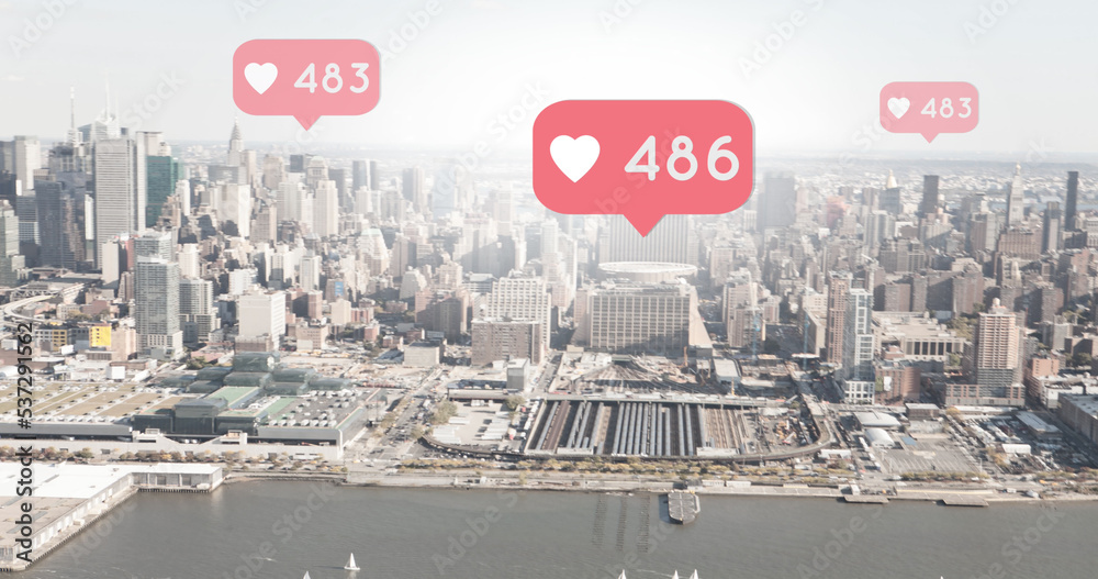 社交媒体对城市景观的反应图片