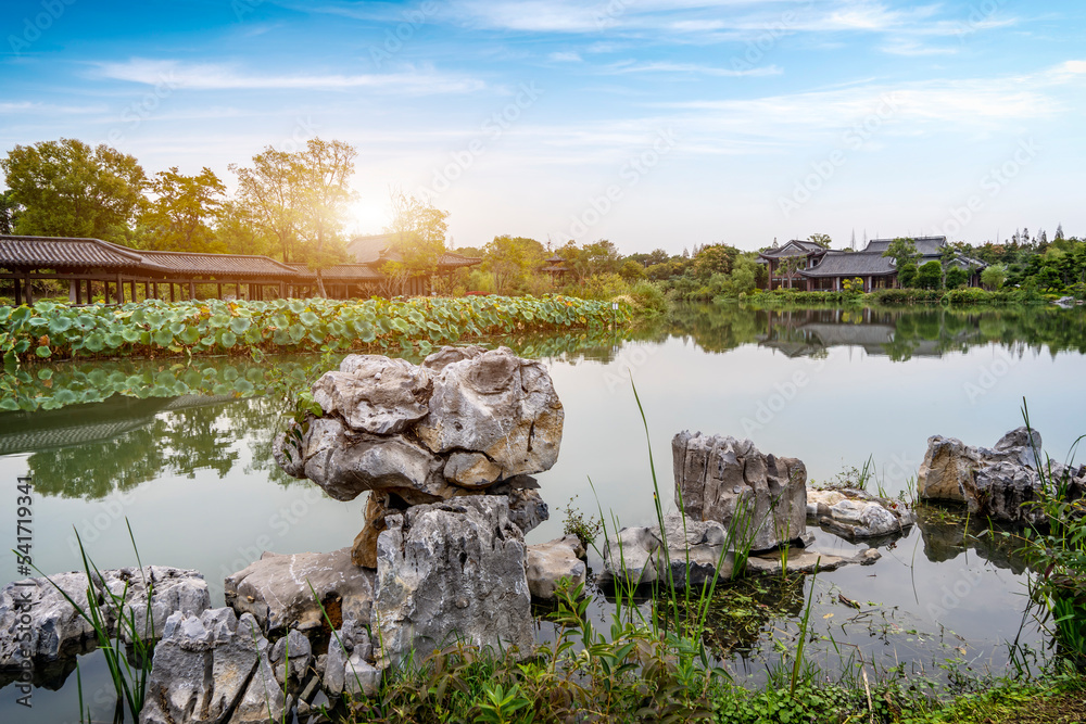 扬州瘦西湖中国园林景观