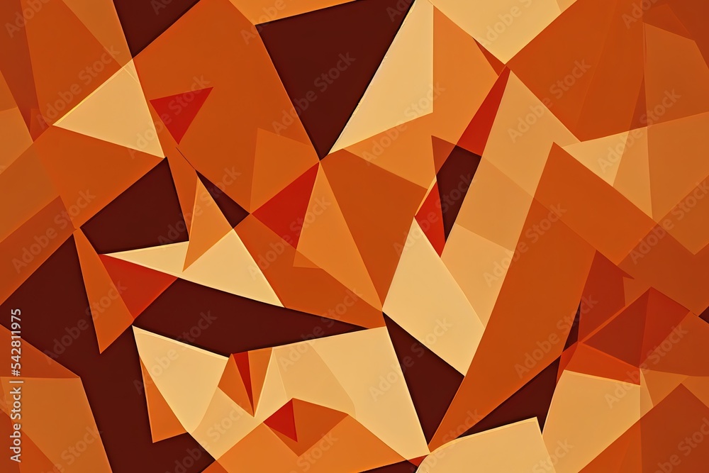 浴袍图案以橙色无缝重复，适用于任何设计。2d图解几何插图