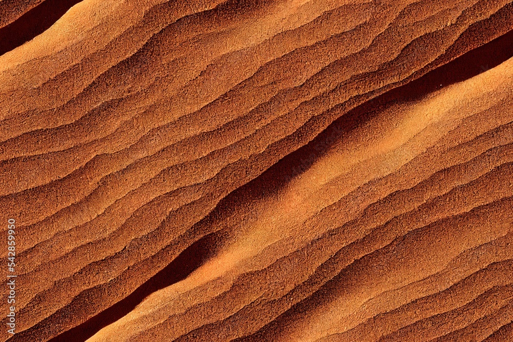 沙子质地的背景。热带海滩的棕色沙漠图案。特写。