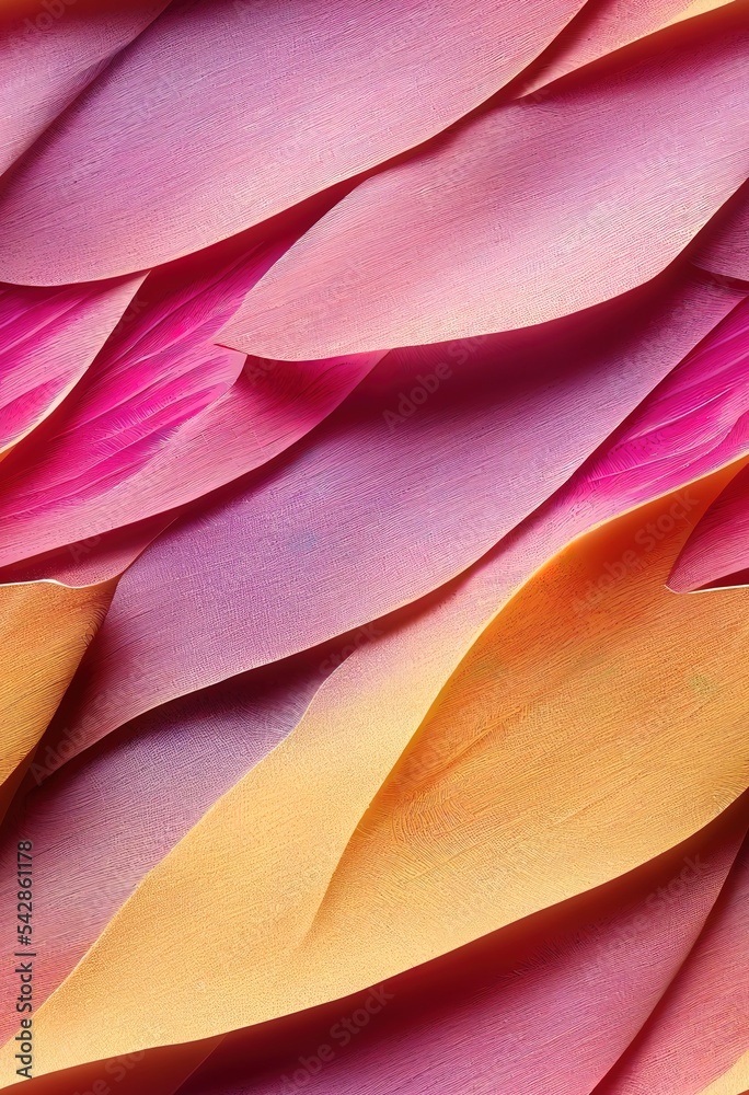 粉色、粉末色、赤土色棕榈叶无缝图案。设计美观、时尚，in