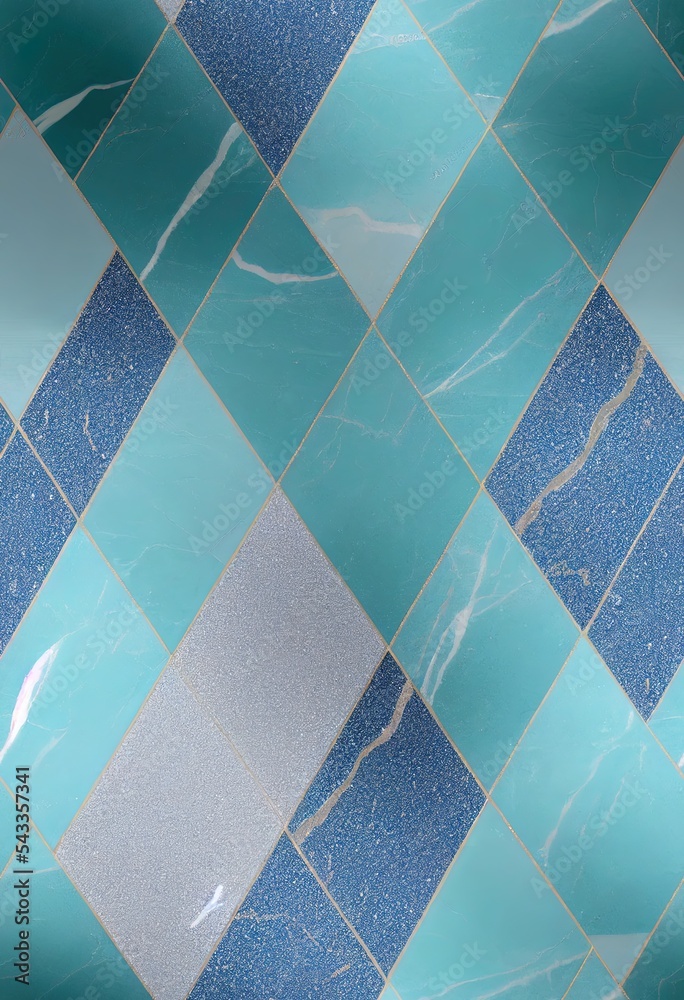 蓝色粉彩大理石地板纹理背景，高分辨率，自然瓷砖的台面视图