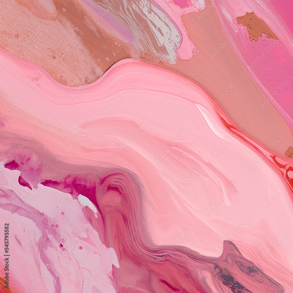 粉红色丙烯酸涂料的抽象背景