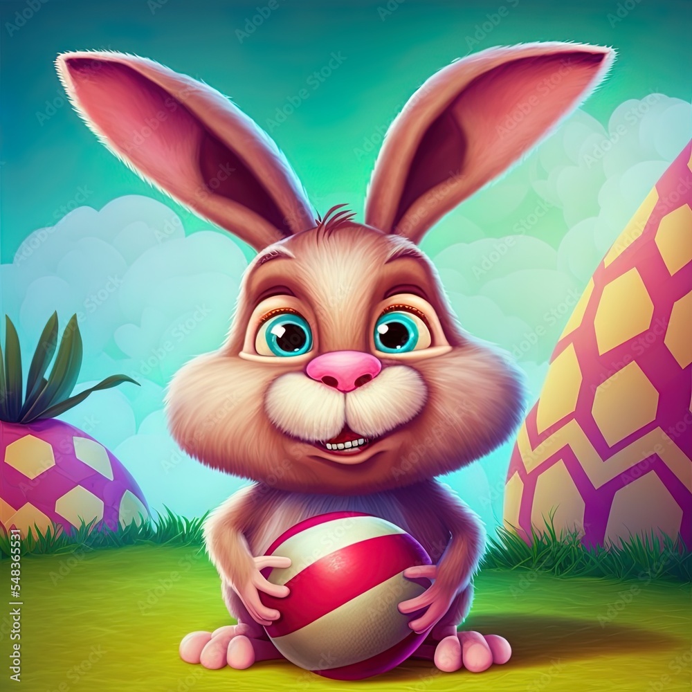 复活节主题彩蛋装饰兔子