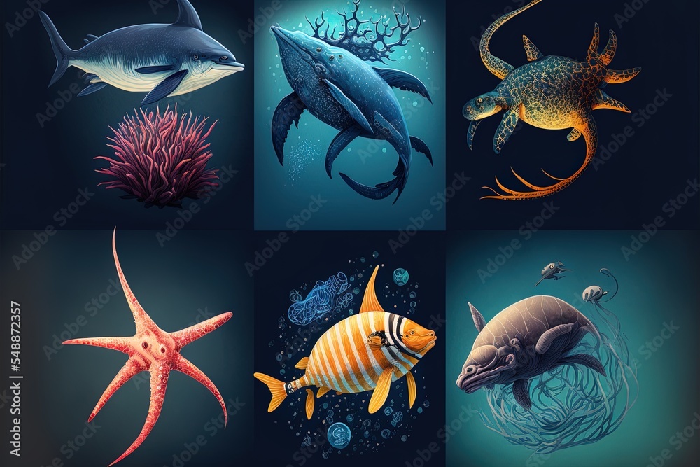 九大海洋生物偶像