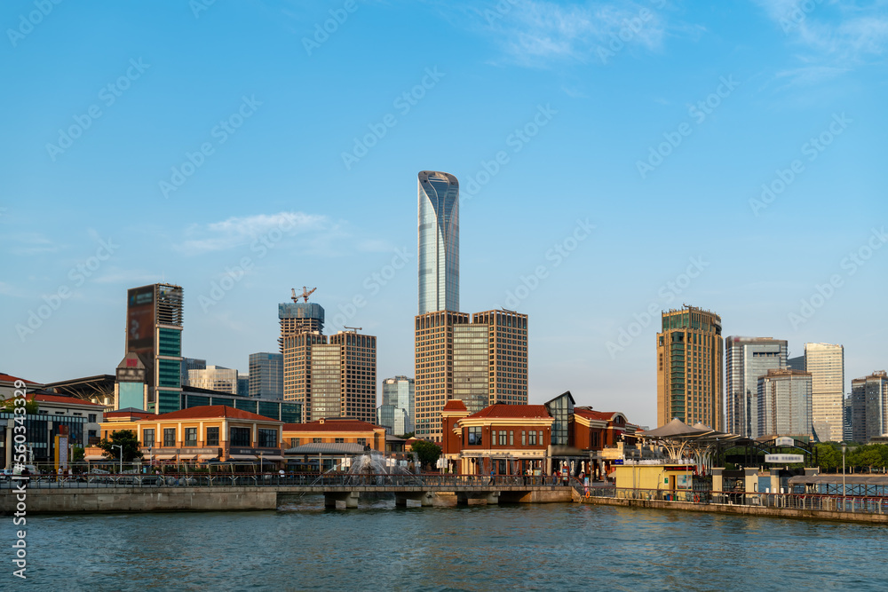 中国苏州现代城市建筑景观