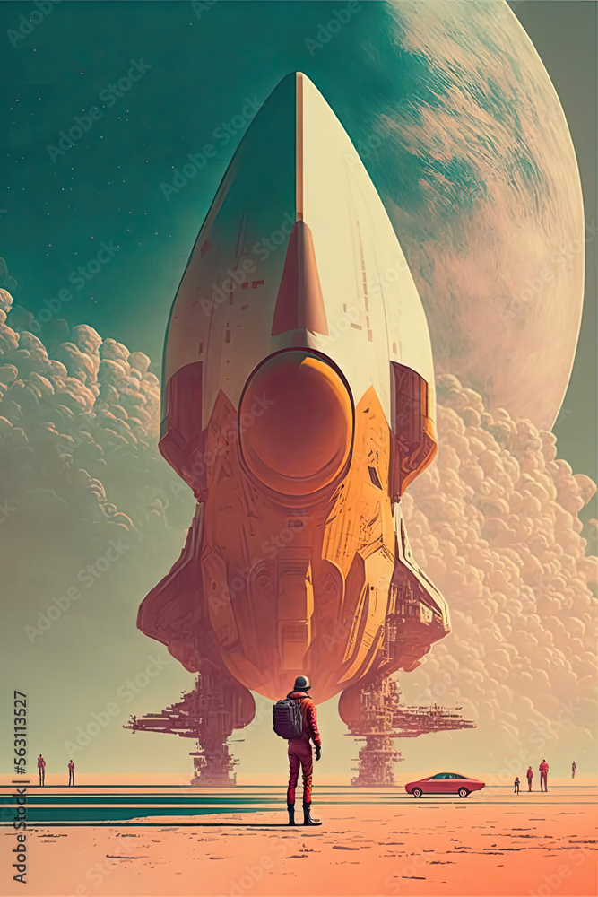 Starship Space book cover-Generative AI
