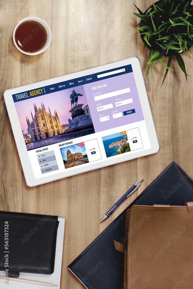 Online travel agency website for modish search and travel planning offers deal and package for fligh