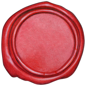 水彩复古书法蜡封 