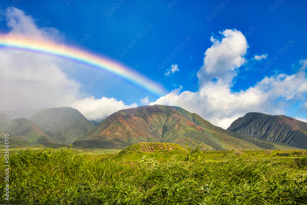 west maui mountains rainbow