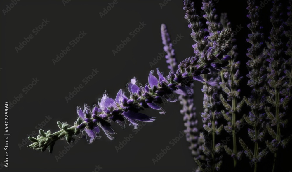  a close up of a purple flower on a black background with a black background and a black background 