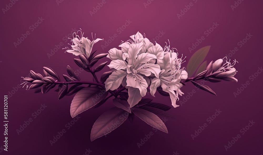  a bouquet of flowers on a purple background with a purple background and a purple background with a