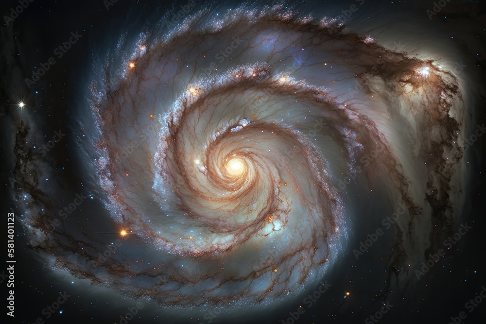 Elements of this image provided by NASA in the Milky Way and our Solar System (heic0602a Pinwheel ga