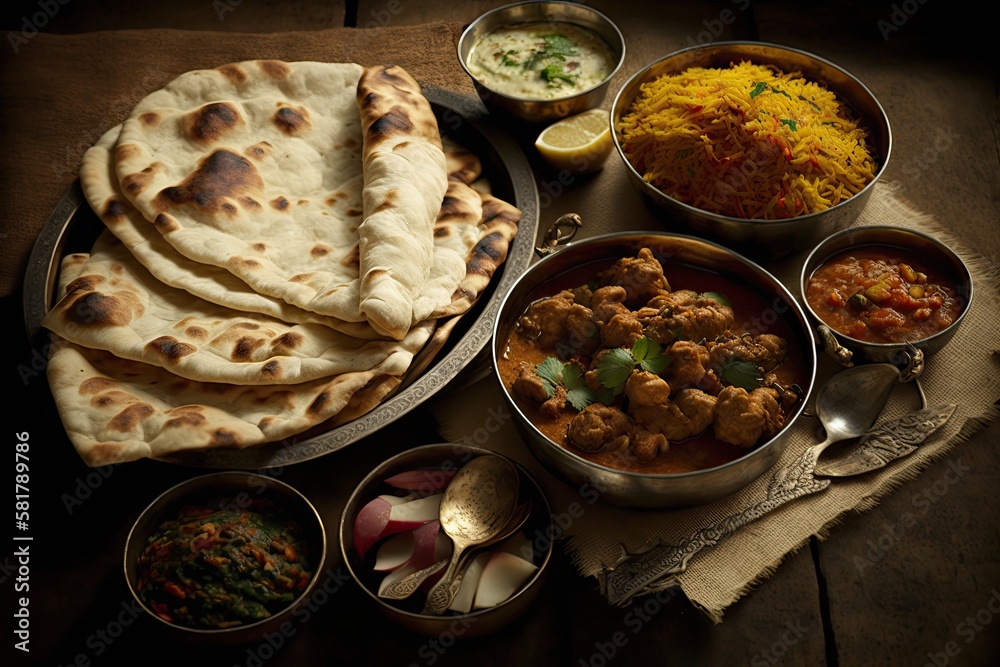 Indian food. Generative AI