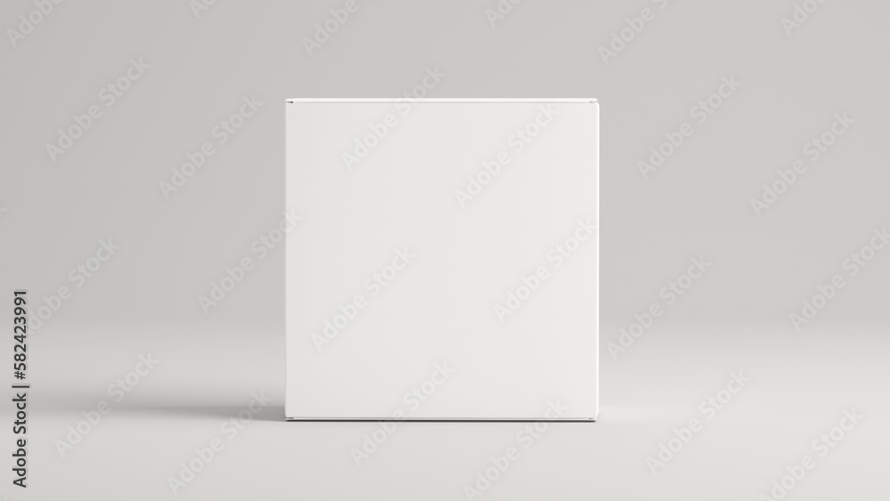 White packaging gift box - 3d rendering mock up.