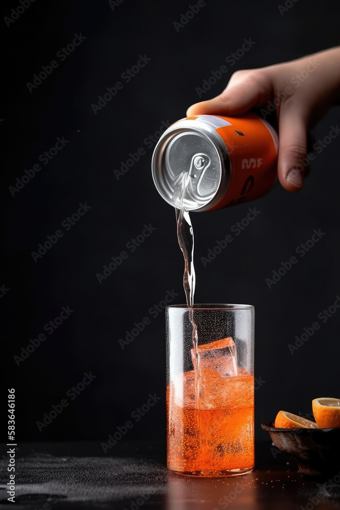 Alcoholic drink Illustration Generative AI.