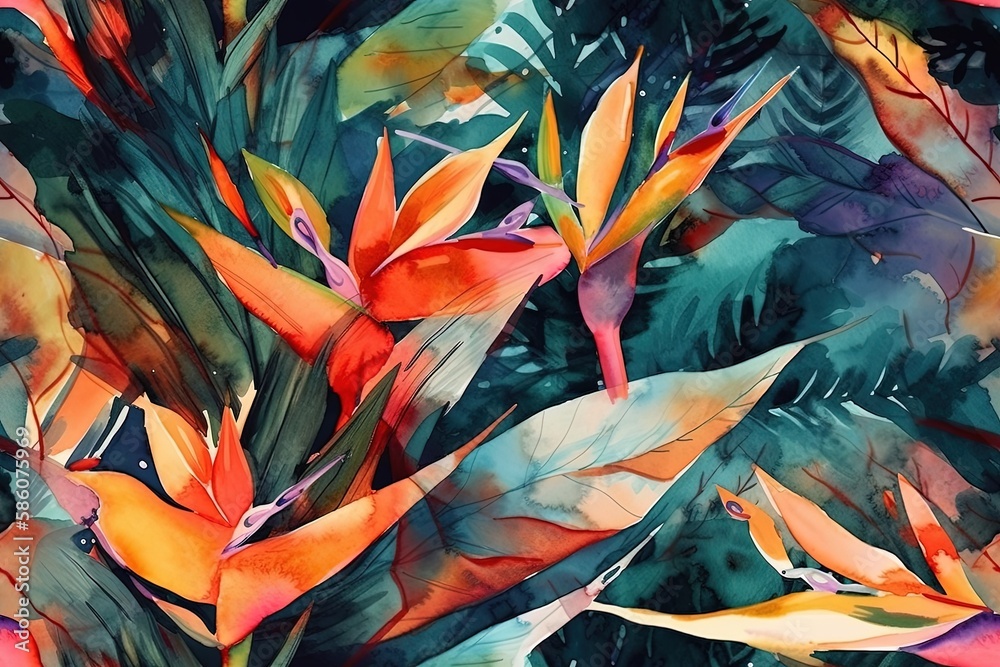 vibrant bouquet of flowers on a white background created with Generative AI technology