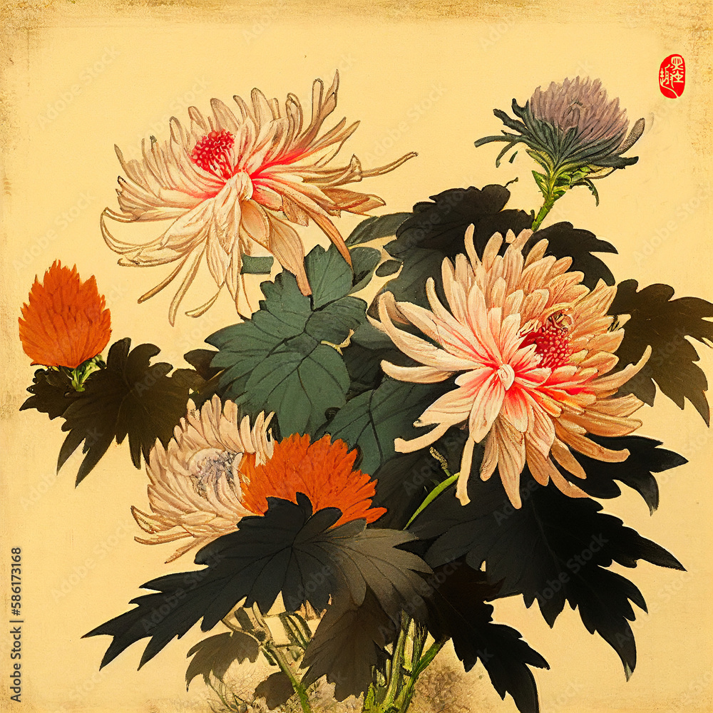 AI generates illustrations of Chinese painting