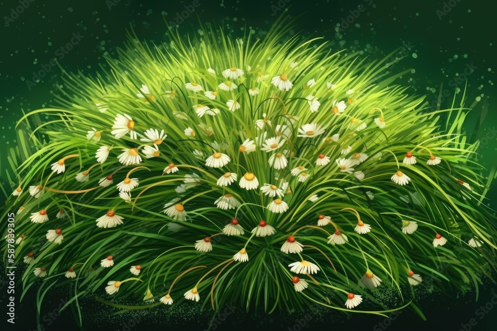 beautiful bouquet of white flowers with green leaves. Generative AI