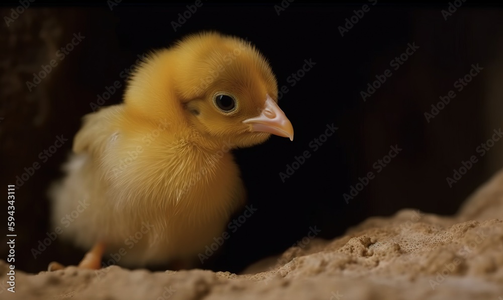  a small yellow bird with a white beak sitting in a cave looking at the camera with a curious look o