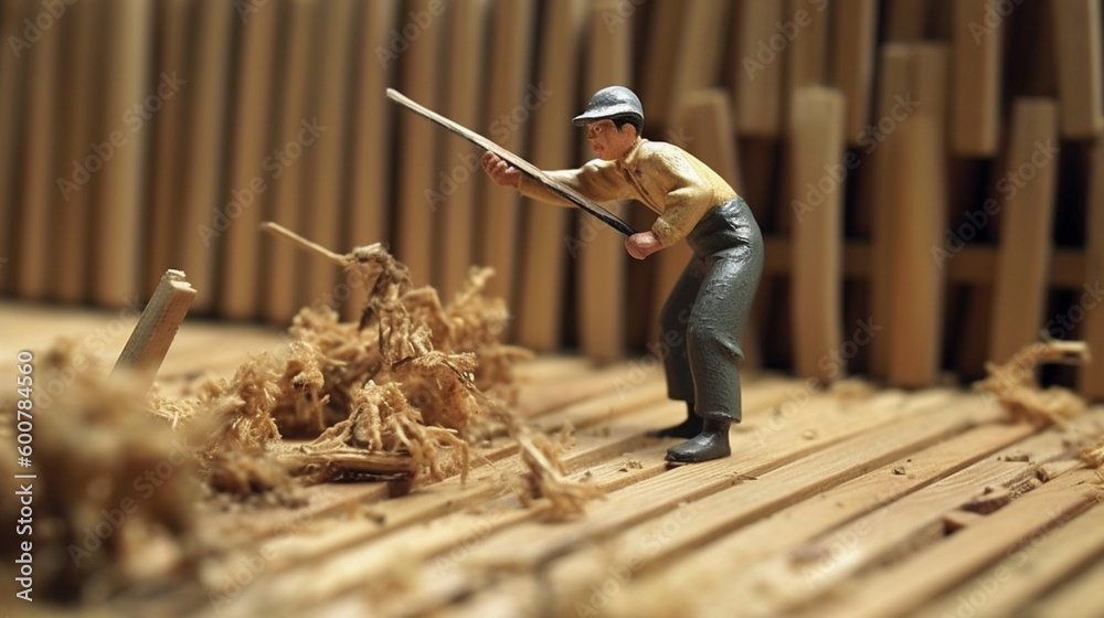 ฆmall carpenters are using spokeshave to decorate the woodwork,Making woodcraft furniture in wood wo