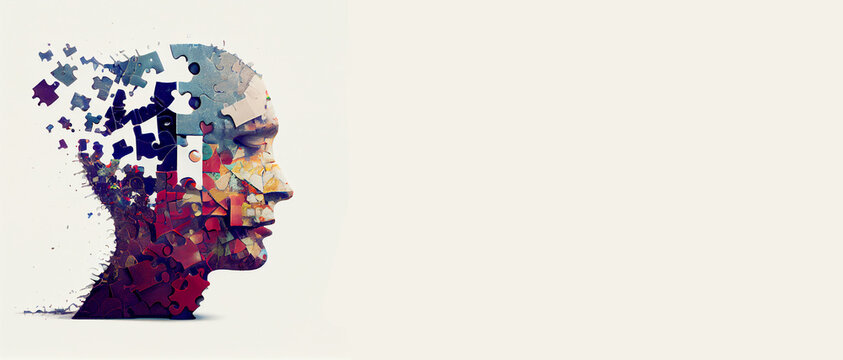 阿尔茨海默病宣传日、痴呆症诊断、帕金森病、记忆丧失障碍、拼图状大脑、生成式人工智能