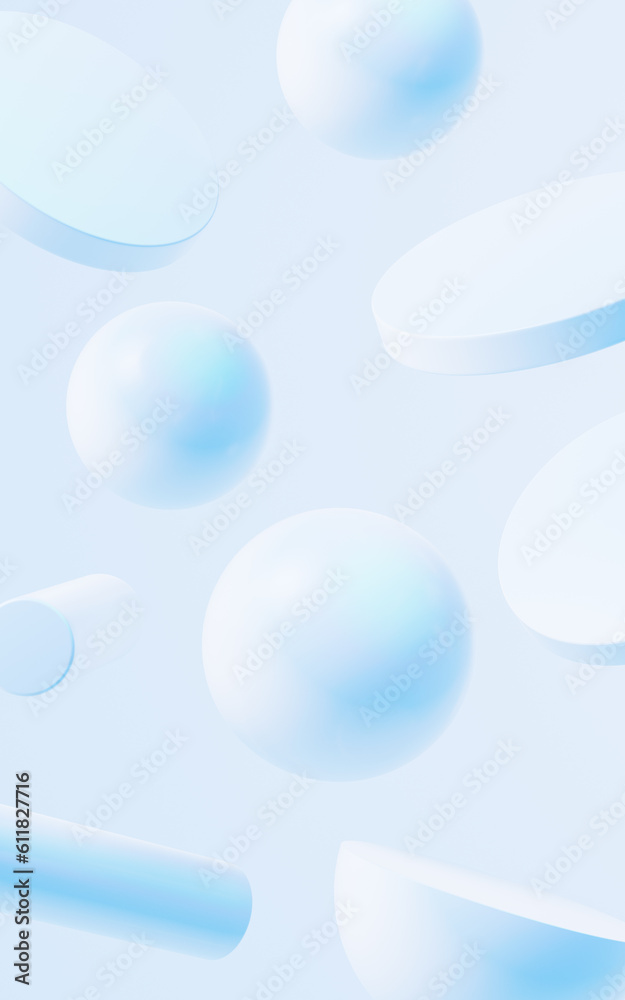 Abstract geometry shapes background, 3d rendering.