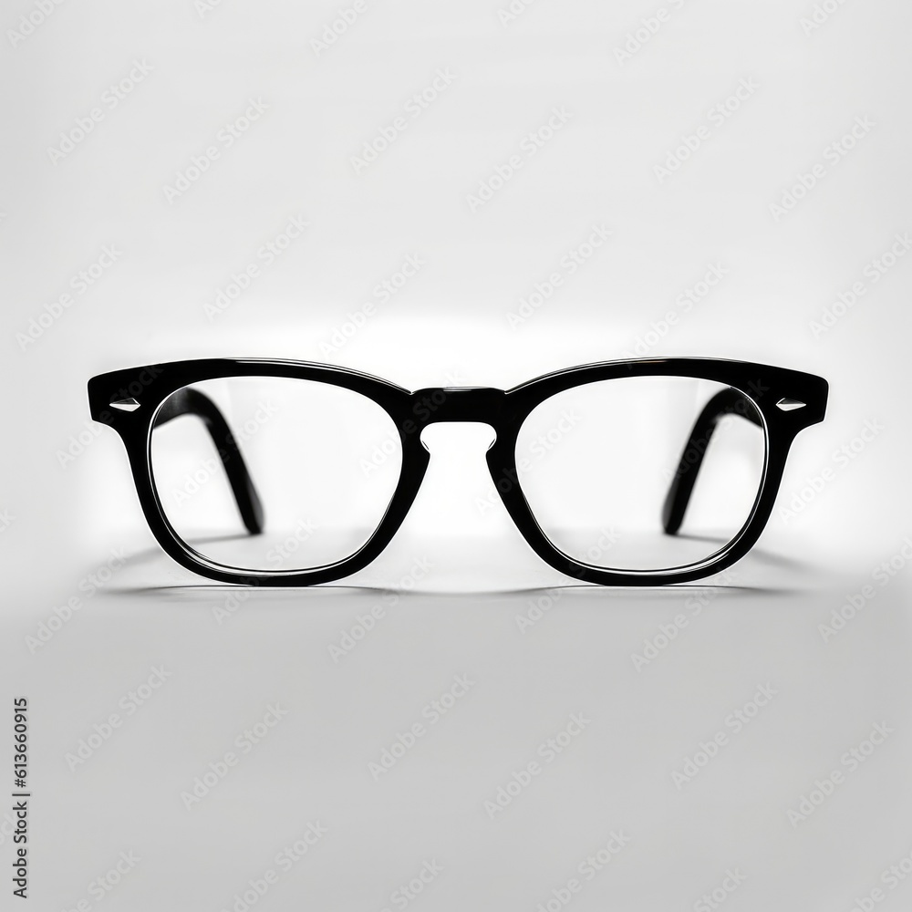 Vintage glasses isolated on a white background.