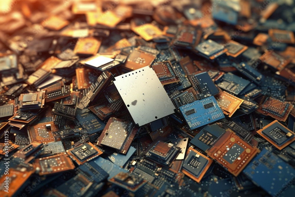 computer circuit chip waste