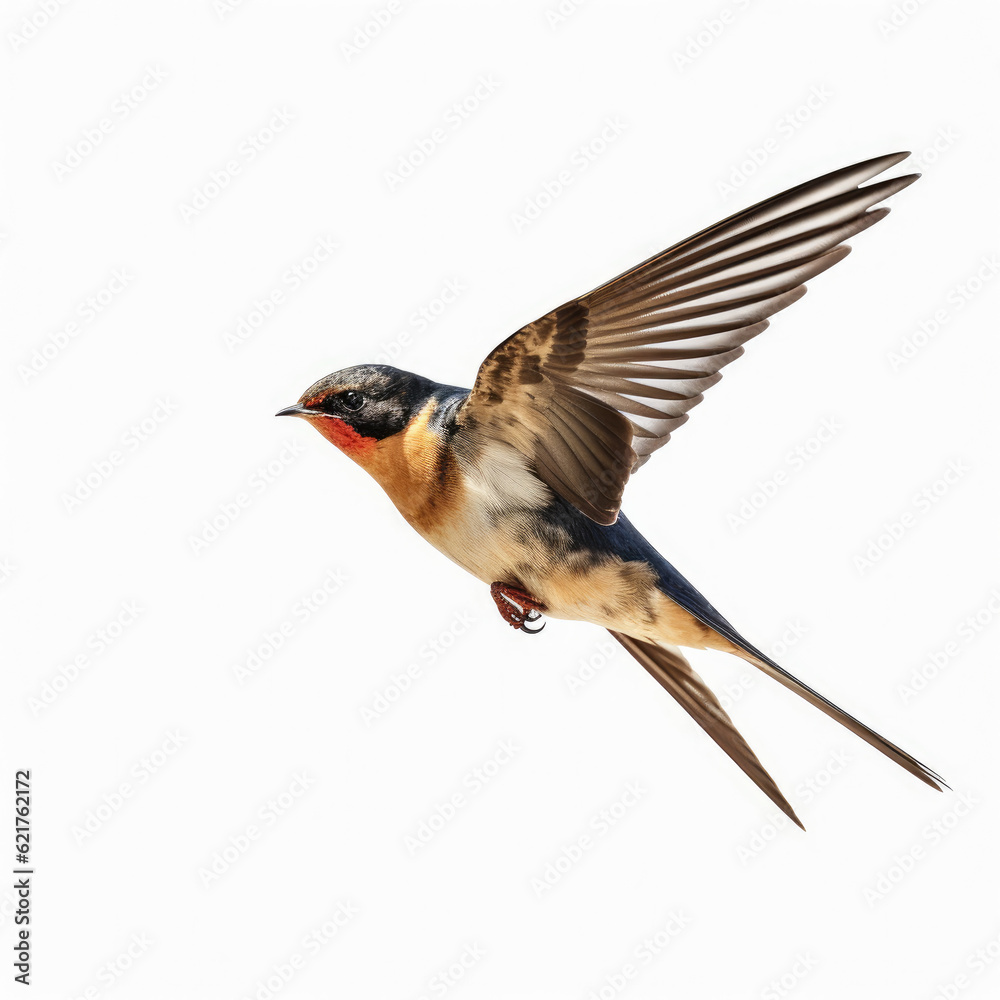 An elegant Swallow (Hirundinidae) in flight.