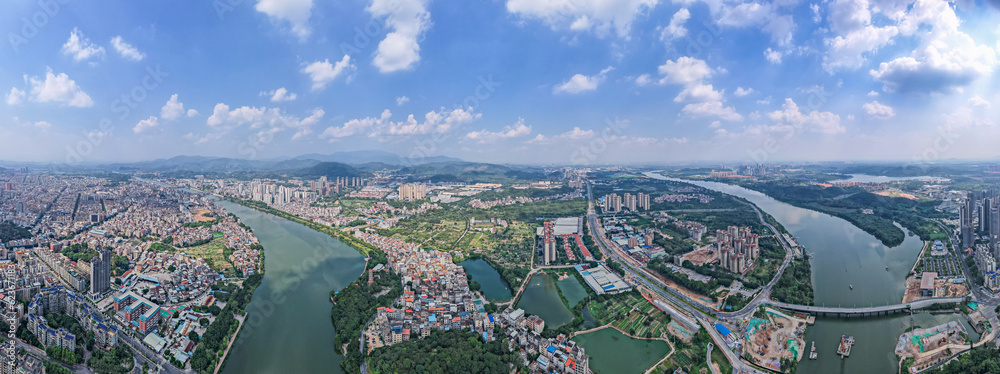 Scenery of Zengjiang River Bay, Zengcheng District, Guangzhou, China