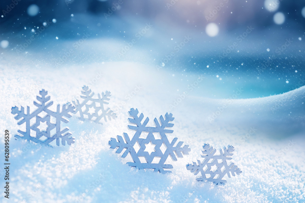 Creative beautiful winter background image for design.