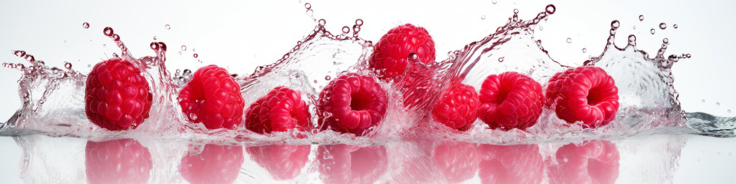 Fresh and delicious raspberries