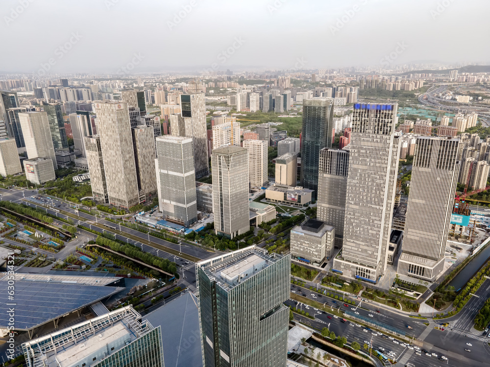 Aerospace Nanjing Financial Central City Landscape panoramic view