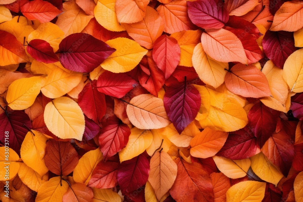 Vivid autumn leaves background