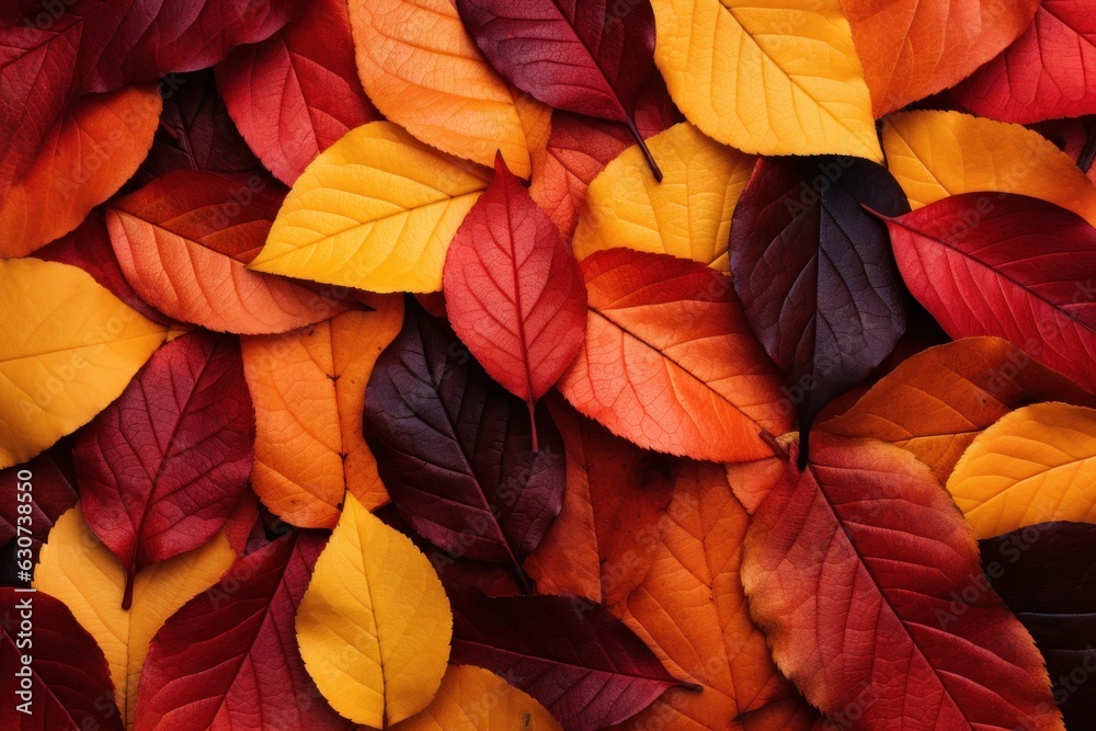 Vivid autumn leaves background