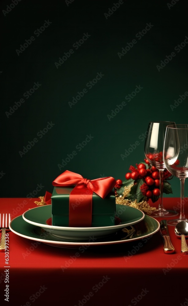 Merry Christmas dinner background