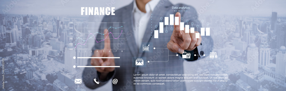 Working Data Analytics and Data Finance Systems and Metrics connected to corporate strategy database