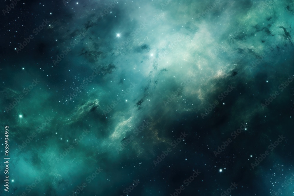 Green abstracr space background