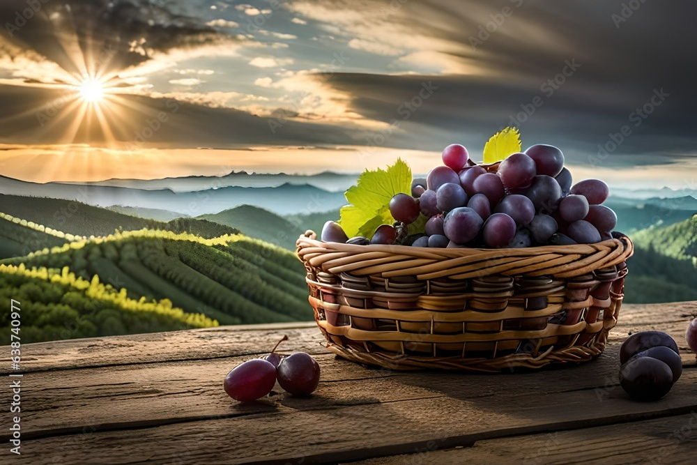 grapes in a vineyard