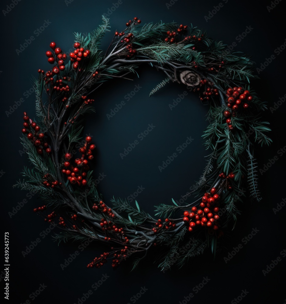 Christmas harry acacia juniper wreath